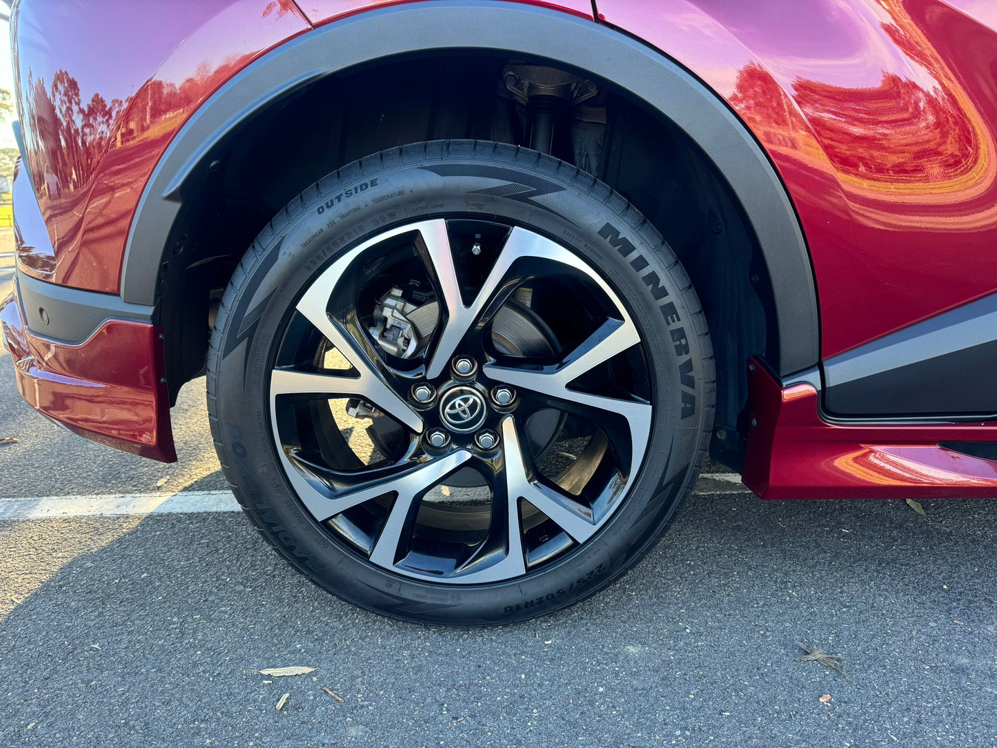 2018 Red Toyota C-HR Hybrid KOBA With Two Tone Black Roof