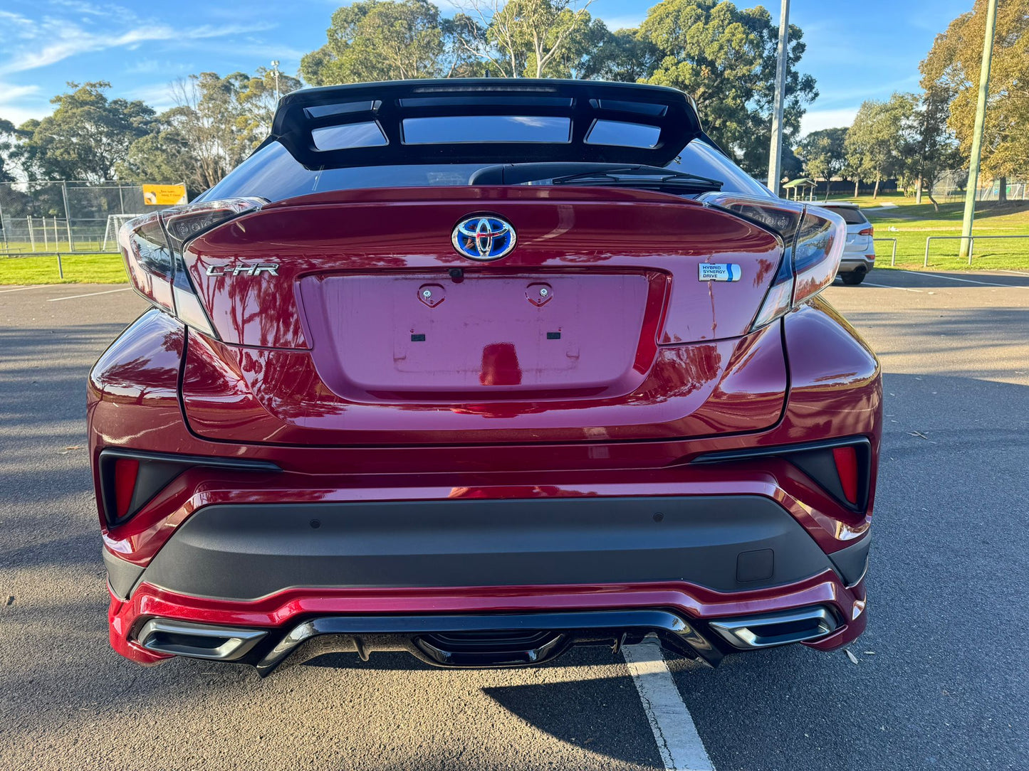 2018 Red Toyota C-HR Hybrid KOBA With Two Tone Black Roof