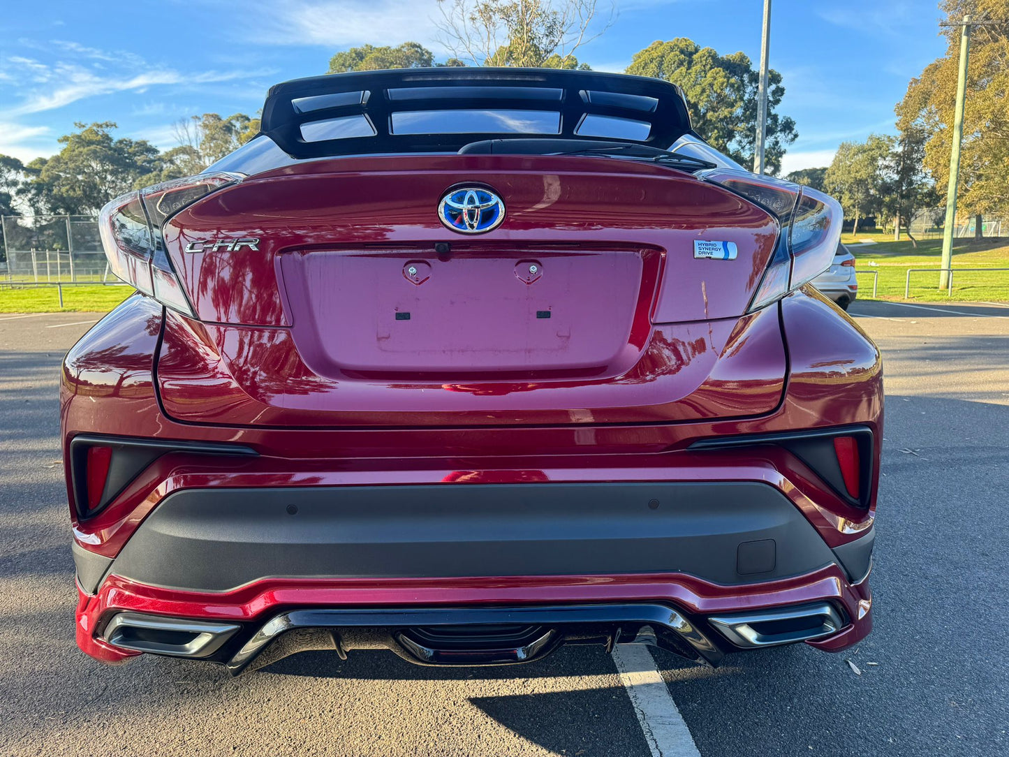 2018 Red Toyota C-HR Hybrid KOBA With Two Tone Black Roof