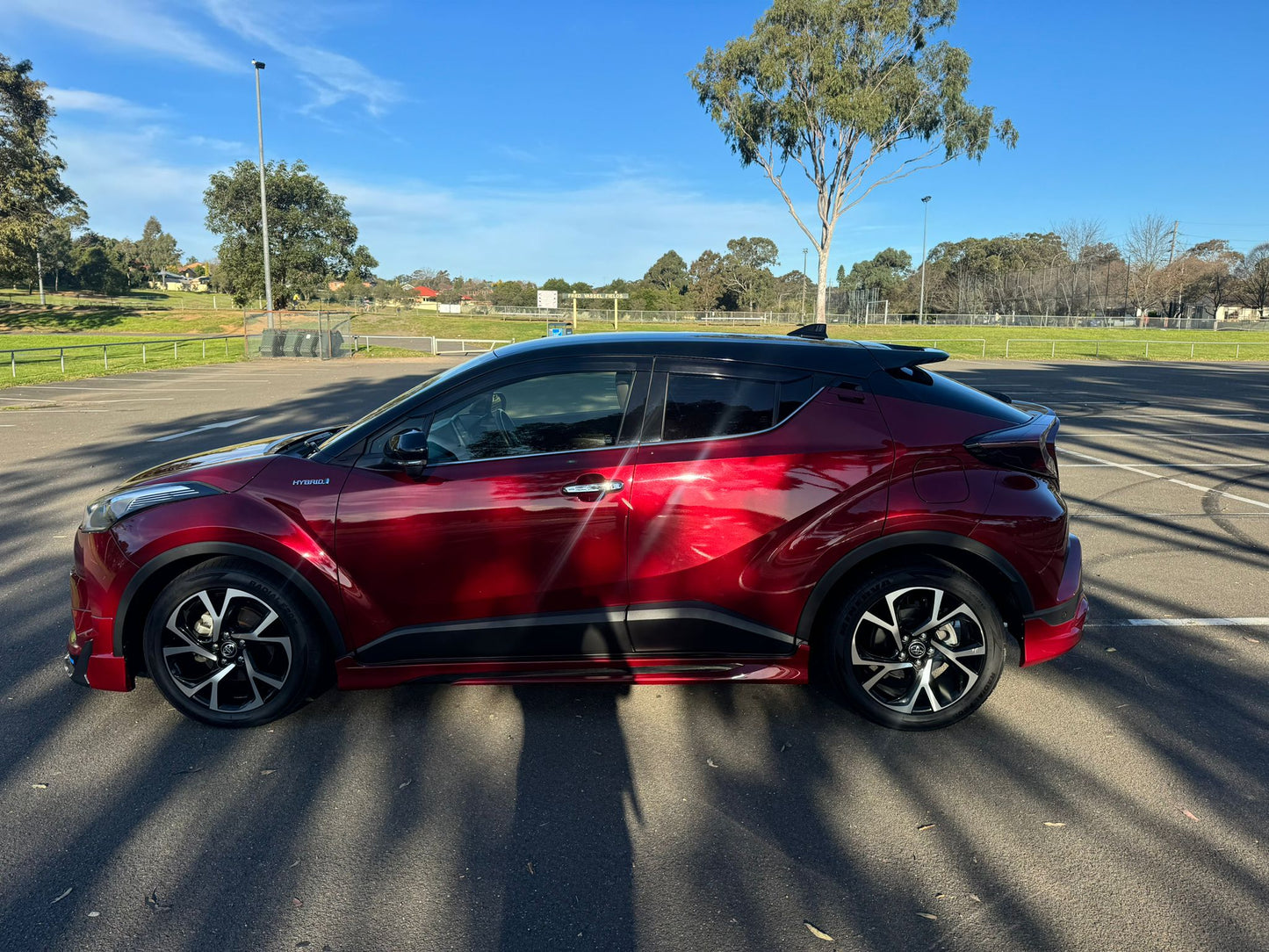 2018 Red Toyota C-HR Hybrid KOBA With Two Tone Black Roof