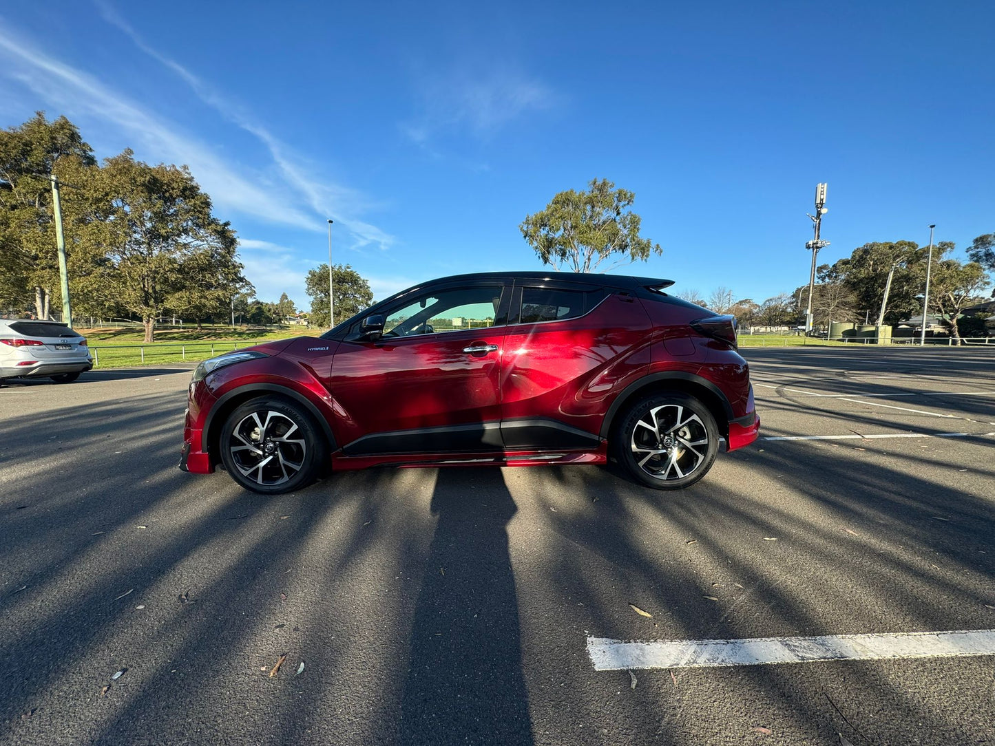 2018 Red Toyota C-HR Hybrid KOBA With Two Tone Black Roof