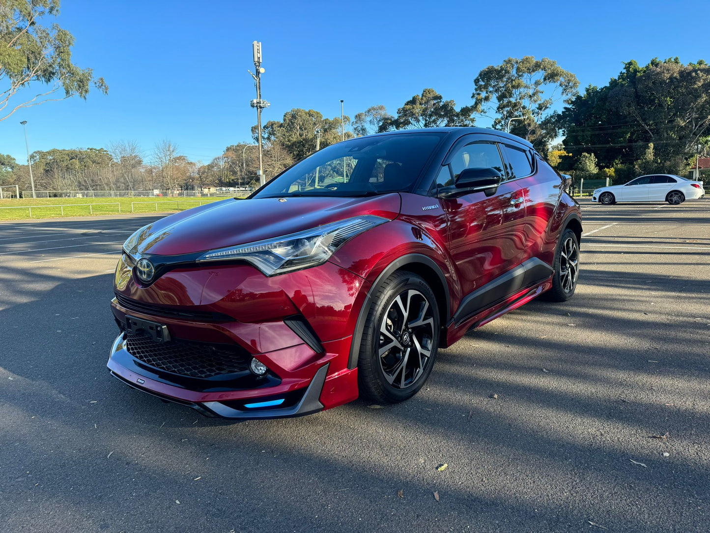 2018 Red Toyota C-HR Hybrid KOBA With Two Tone Black Roof