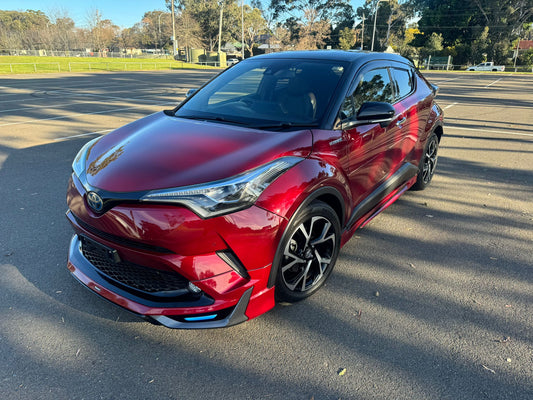 2018 Red Toyota C-HR Hybrid KOBA With Two Tone Black Roof