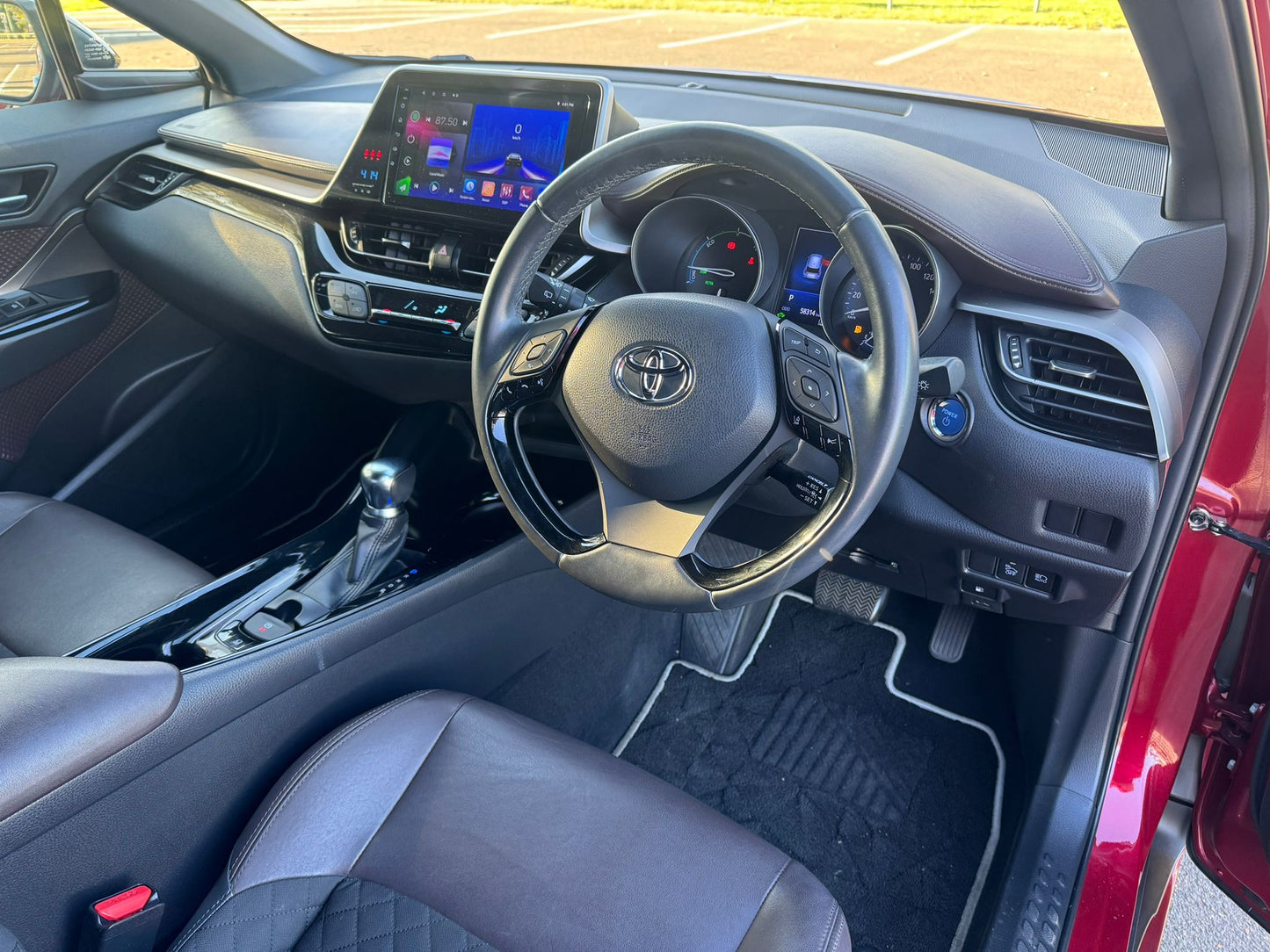 2018 Red Toyota C-HR Hybrid KOBA With Two Tone Black Roof