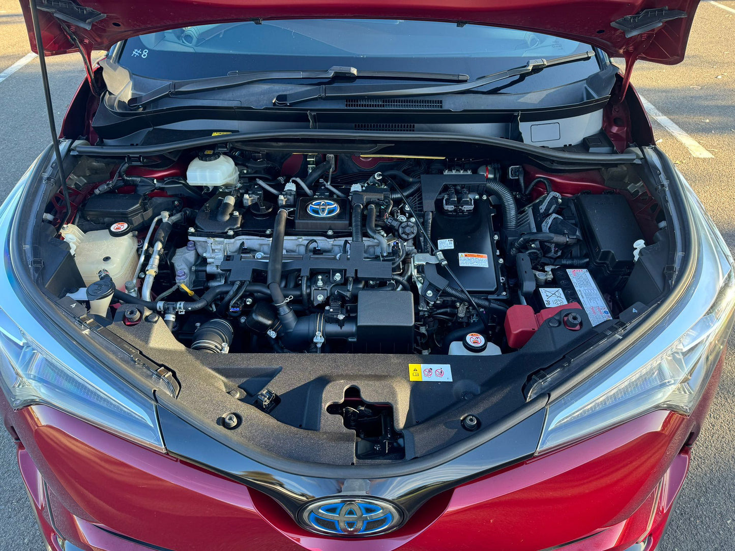 2018 Red Toyota C-HR Hybrid KOBA With Two Tone Black Roof